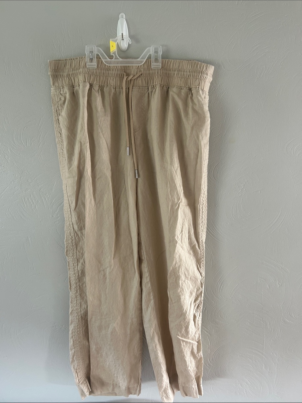 Quince Khaki Beige Linen European Pant